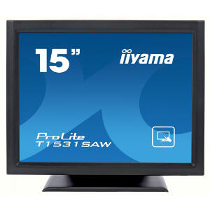 Monitor POS touchscreen iiyama ProLite T1531SAW 15 inch SAW negru