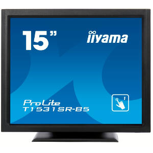 Monitor POS touchscreen iiyama ProLite T1531SR 15 inch rezistiv negru