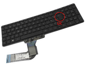 Tastatura HP Pavilion 15 p100 layout UK fara rama enter mare