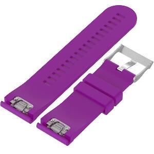 Curea ceas Smartwatch Garmin Fenix 3 / Fenix 5X, 26 mm Silicon iUni Purple