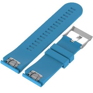 Curea ceas Smartwatch Garmin Fenix 5, 22 mm Silicon iUni Blue