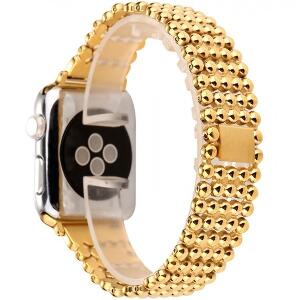 Curea pentru Apple Watch Gold Luxury iUni 38 mm Otel Inoxidabil
