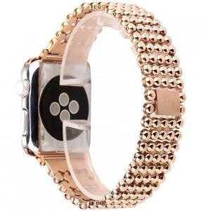 Curea pentru Apple Watch Rose Gold Luxury iUni 38 mm Otel Inoxidabil