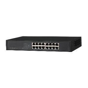 Switch cu 16 porturi Dahua PFS3016-16GT, 8000 MAC, 23.8 Mbps, fara management