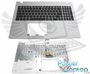 Tastatura Asus F550CA neagra cu Palmrest alb