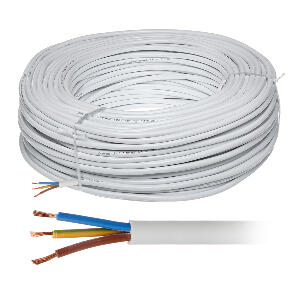 Cablu alimentare MYYM 3x1.5, 3x1.50 mm, plat, rola 100 m