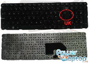 Tastatura HP Pavilion dv7 6180 layout UK fara rama enter mare