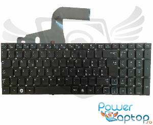 Tastatura neagra Samsung BA75 03073A layout UK fara rama enter mare