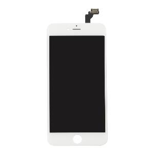 Display iPhone 6 Plus LCD Alb Complet Cu Tablita Metalica Si Conector Amprenta