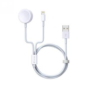 Cablu de date si incarcare USB la iPhone Lightning + incarcare wireless, Devia