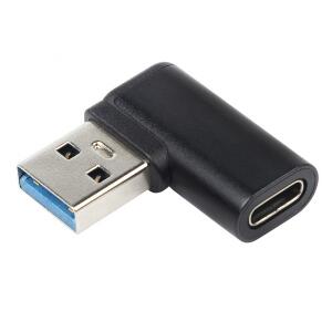 Adaptor USB 3.1 type C la USB-A M-T unghi 90 grade, kur31-26