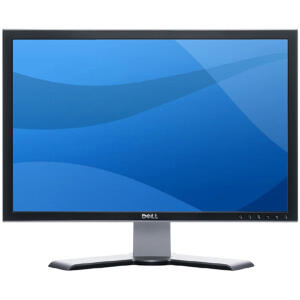 Monitor Dell UltraSharp 2407WFP, 24 Inch LCD, 1920 x 1200, VGA, DVI, Grad A-, Fara Picior