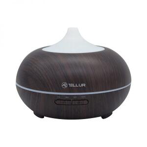Difuzor aromaterapie smart Tellur, Wi-Fi, LED, Capacitate 300 mL, Maro inchis