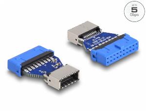 Adaptor USB 3.2 Gen1 pin header la Key A M-M, Delock 66233