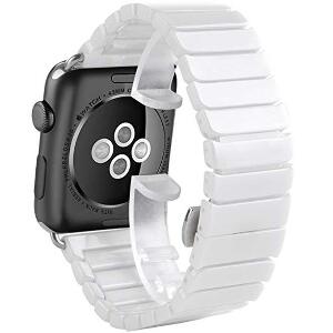 Curea pentru Apple Watch 40mm iUni Ceramic Belt, White