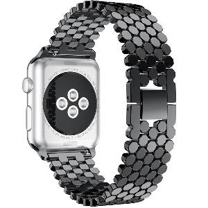 Curea pentru Apple Watch Black Jewelry iUni 40mm Otel Inoxidabil