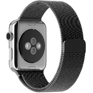 Curea pentru Apple Watch Space Gray Milanese Loop iUni 40mm Otel Inoxidabil 