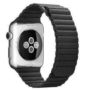 Curea piele pentru Apple Watch 40mm iUni Black Leather Loop
