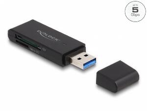Cititor de carduri USB 3.2 Gen1-A la micro SD/SD, Delock 91002