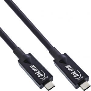 Cablu USB 3.2 Gen2 type C AOC 4K144Hz 60W HDR10 T-T 10m, InLine IL35799A