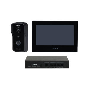 Kit videointerfon IP Dahua KTP03, 1MP, 1 familie aparent, 7 inch, IC card, PoE