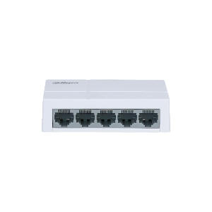 Switch cu 5 porturi Dahua PFS3005-5ET-L-V2 , 2K MAC, 16 Gbps, fara management