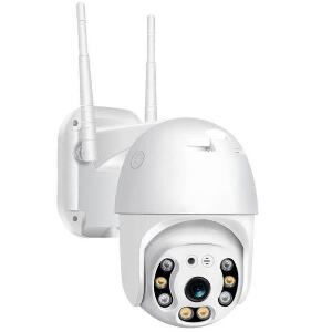 Camera Supraveghere IP PTZ Techstar® P12, Dome, Wireless, 355°, 1080p, LED+IR, Exterior, ONVIF, NVR, Senzor Miscare, Microfon