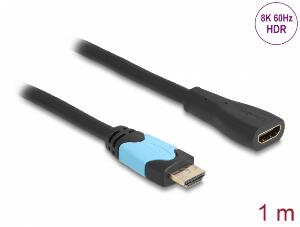 Cablu prelungitor HDMI High Speed 48Gbps 8K60Hz/4K120Hz T-M 1m , Delock 81997