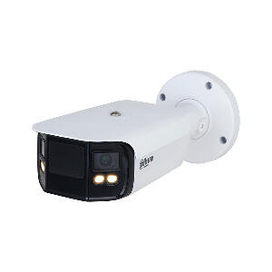 Camera supraveghere exterior IP Dahua Full Color Dual Lens WizMind IPC-PFW5849-A180-E2-ASTE-0360B, 8 MP, 3.6 mm, lumina alba 40 m, slot card, ePoE