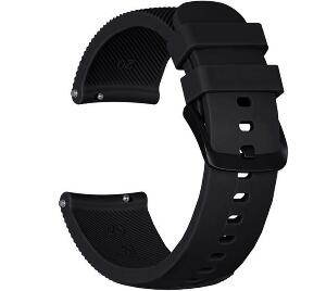 Curea ceas Smartwatch Samsung Gear S2, iUni 20 mm Silicon Black