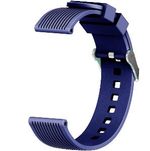 Curea ceas Smartwatch Samsung Gear S2, iUni 20 mm Silicon Sport Dark Blue