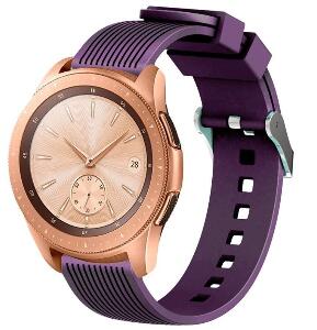 Curea ceas Smartwatch Samsung Gear S2, iUni 20 mm Silicon Sport Purple