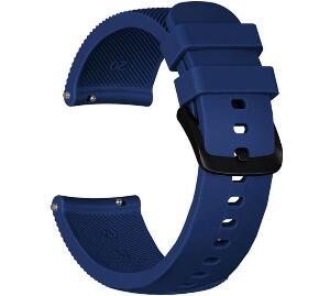 Curea ceas Smartwatch Samsung Gear S3, iUni 22 mm Silicon Midnight Blue