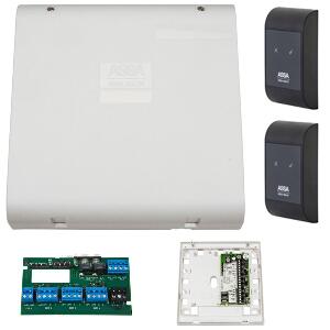 Sistem de control acces pentru 2 usi unidirectionale Assa Abloy RX WEB 9101IV-2U, 100000 carduri, 13.56 MHz