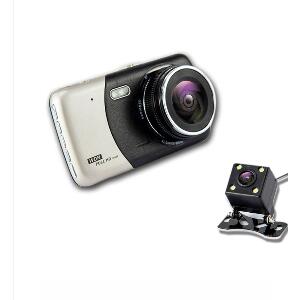 Camera Video Auto Dubla Techstar® T810 FullHD Cu Functia WDR si Ecran IPS 4inch