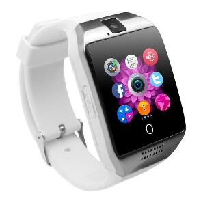 Smartwatch Vogue Q18 Curved cu Camera si Telefon 3G Alb Display 1.54 inch Bluetooth