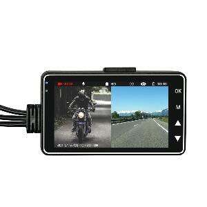 Camera Video Motocicleta Dubla Techstar® MT18 3MP HD 720P 50fps Display 3Inch