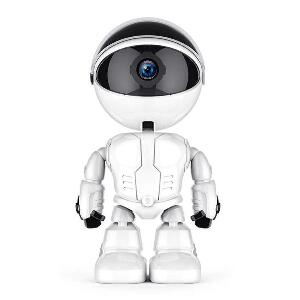 Camera IP Robot Techstar® Fredi Cloud, Home Security, Robot Smart, Auto Tracking, Dual Audio, Aplicatie P2P