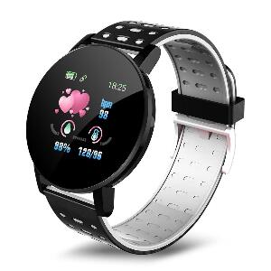 Ceas Smartwatch Techstar® 119 Gri, 1.3 inch IPS, Monitorizare Cardiaca, Tensiune. Oxigenare, Sedentary, Bluetooth, IP65