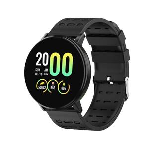 Ceas Smartwatch Techstar® 119 Negru, Bluetooth, 1.3 inch IPS, Monitorizare Puls, Tensiune. Oxigenare, Sedentarism