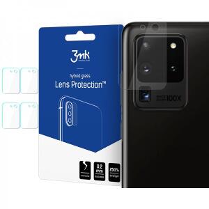 Folie Sticla Nano Glass 3mk Pentru Camera Pentru Samsung Galaxy S20 Ultra, Transparenta, 4 Buc In Pachet