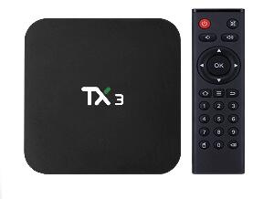 Mini PC TV Box TX3, Android 9, 8K, 2GB RAM, 16 GB ROM, Procesor Quad Core, Wi-Fi, Bluetooth, HDMI, Ethernet 