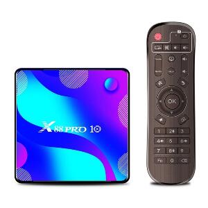TV Box X88 Pro10, 4K, HDR, Android 10, 2GB RAM, 16GB ROM, Rockchip RK3318, Quad Core, WiFi 5G+2G, Bluetooth 4.0, USB 3.0