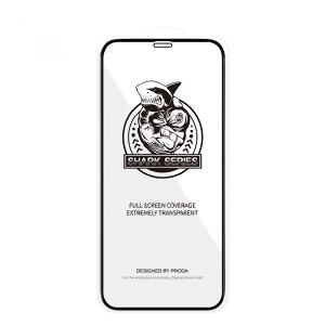 Folie Premium Shark Proda Full Cover iPhone 12 Mini, Transparenta Cu Rama Neagra