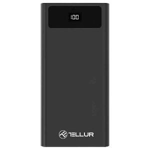 Baterie Externa Tellur TLL158241 PD200 20000mAh USB QC3.0 PD 18W Negru