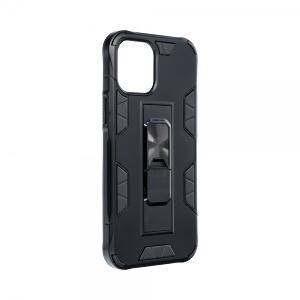 Husa Premium Upzz Defender Antishock Compatibila Cu iPhone 12 Mini ,negru -stand Magnetic Pe Spate