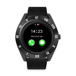 Ceas Smartwatch Techstar® M11, 1.54inch LCD , Bluetooth 4.0 + EDR, Camera Foto, Cartela SIM, Micro SD, Monitorizare Somn, Apeluri si SMS, Notificari, Negru