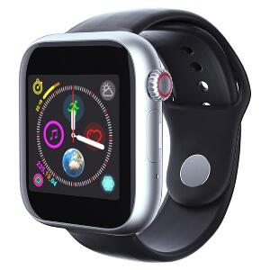 Ceas Smartwatch Techstar® Z6, 1.54inch IPS LCD, Bluetooth 3.0 + EDR, Cartela SIM, MicroSD, Monitorizare Somn, Negru-Argintiu