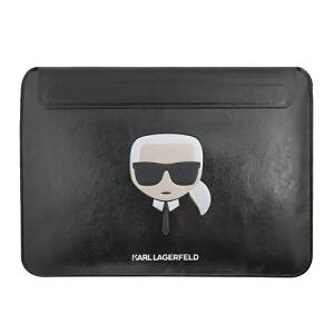 Husa Premium Karl Lagerfeld Sleeve Ikonik Karl Head, Compatibila Cu Laptop / Macbook 16 inch, Negru - 40192