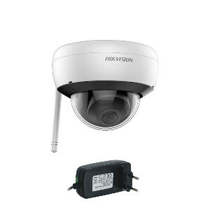 Camera supraveghere IP wireless Hikvision DS-2CD2141G1-IDW1, 4 MP, IR 30 m, 2.8 mm, microfon + alimentare